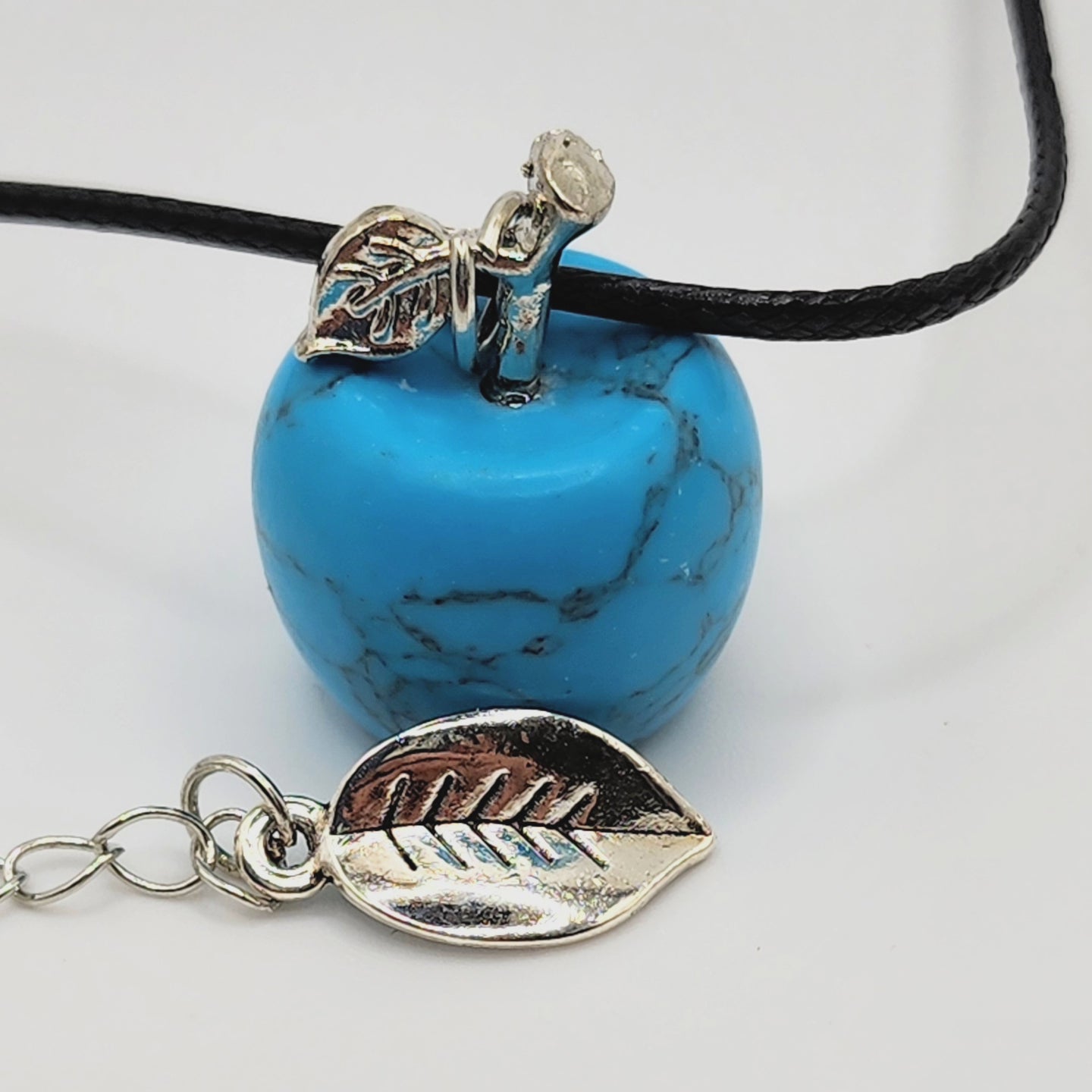 Turquoise Howlite Apple Necklace
