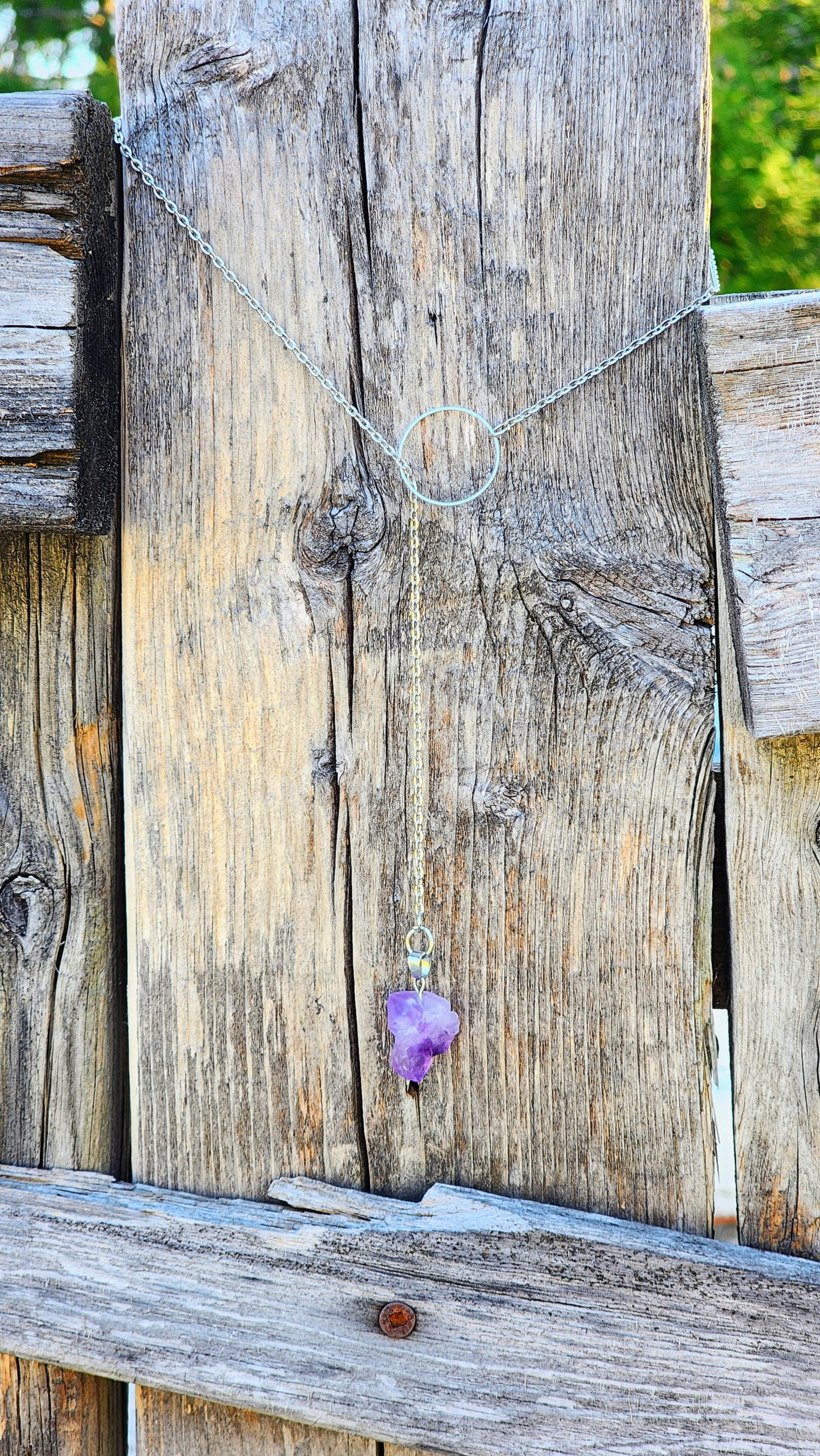 Amethyst pendulum chain