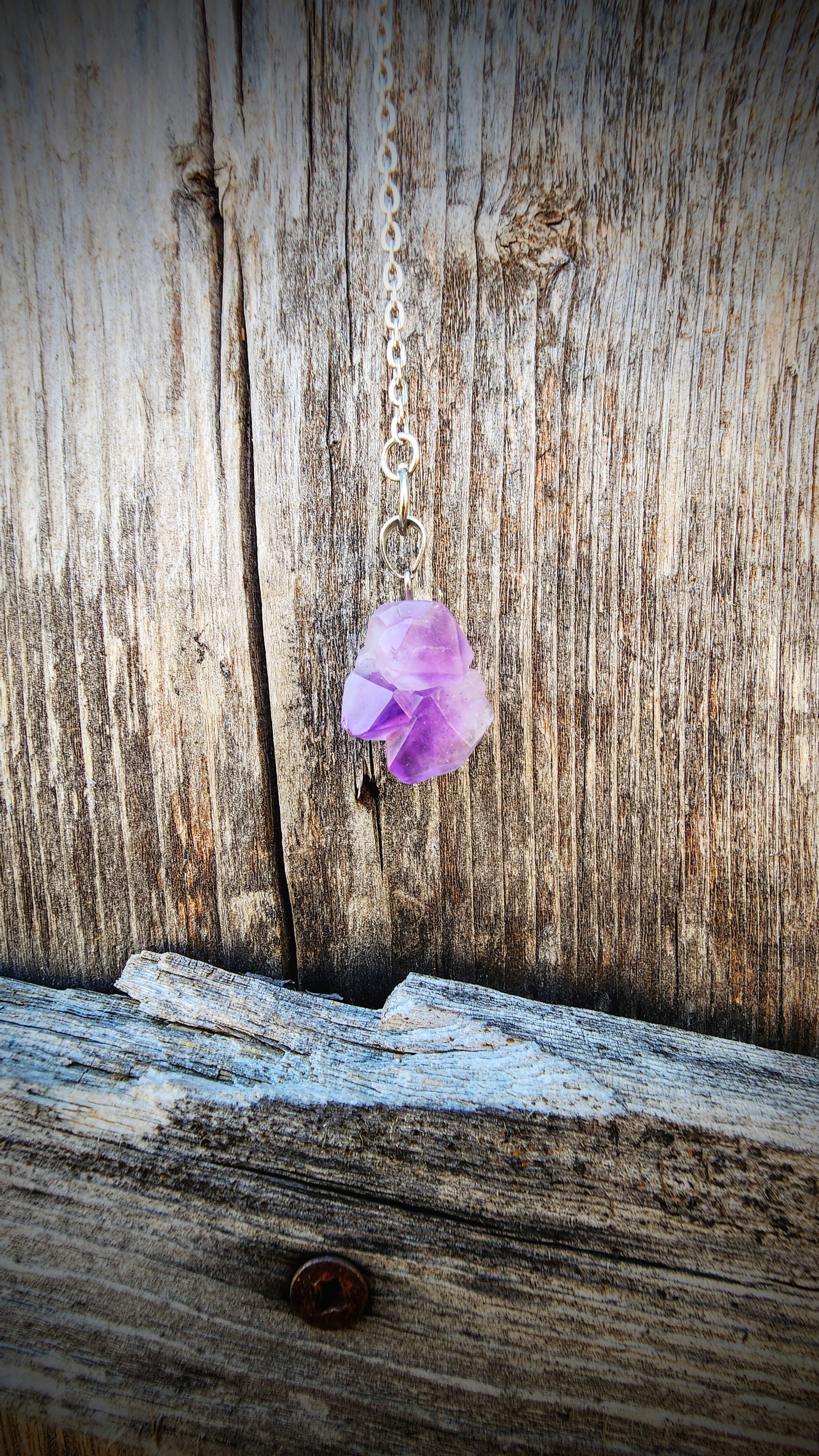 Amethyst pendulum chain