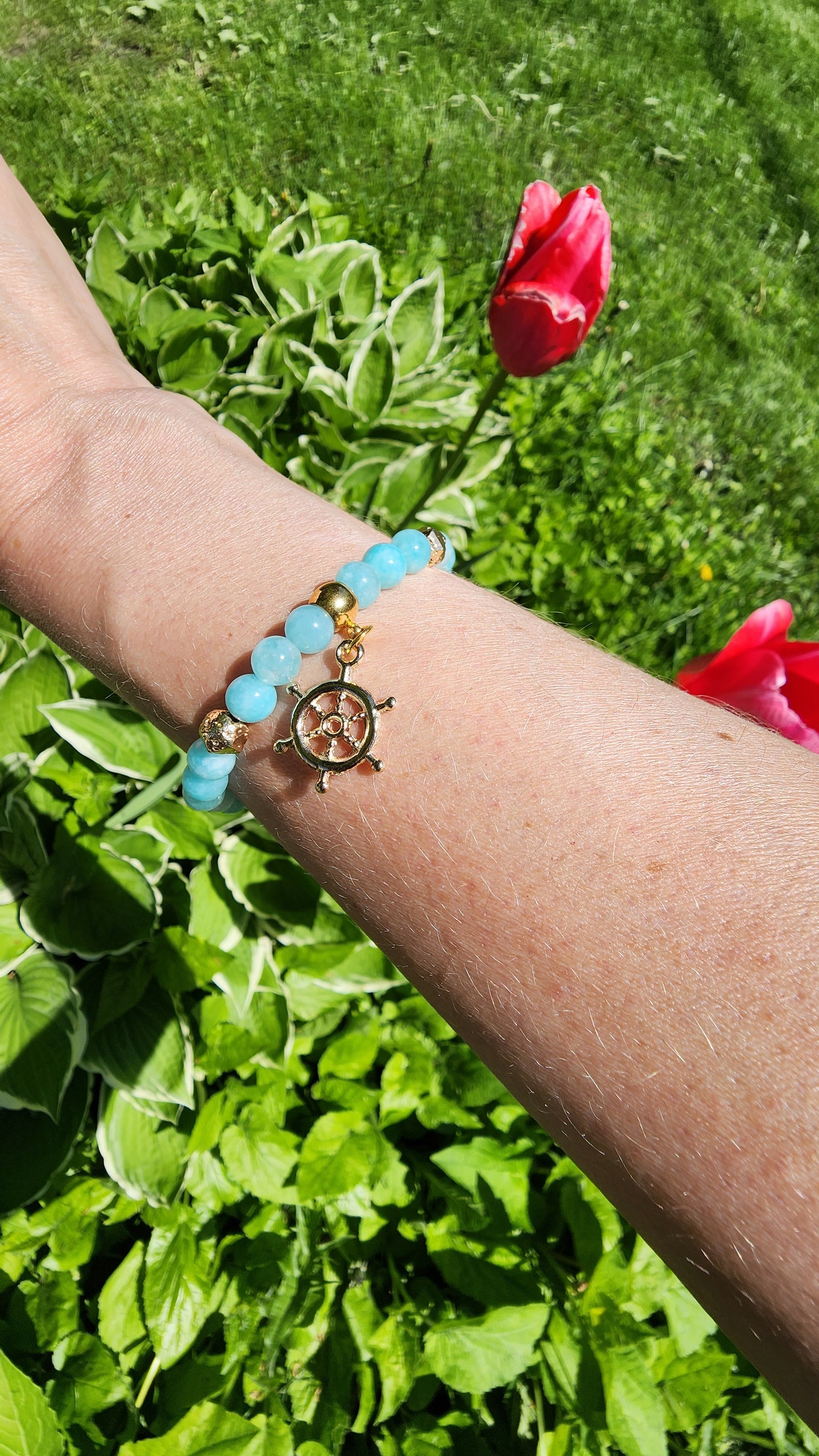 Caribbean amazonite bracelet