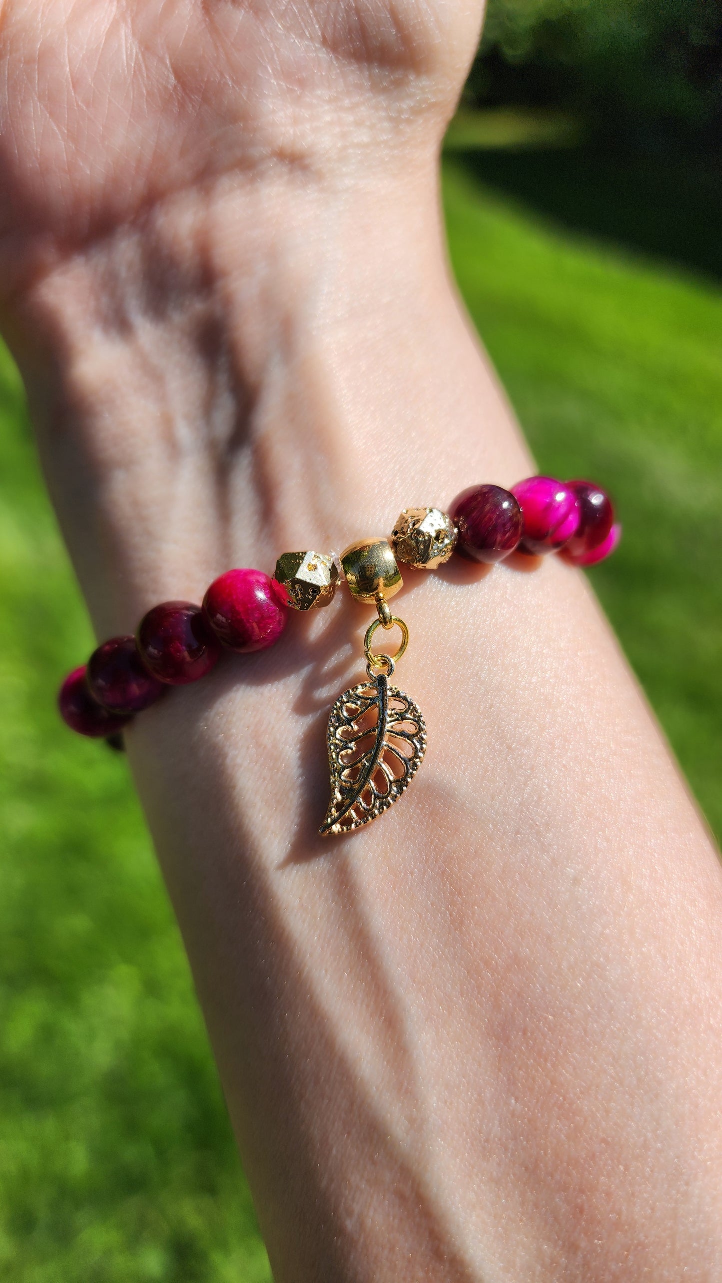 Pink Tiger Eye Bracelet