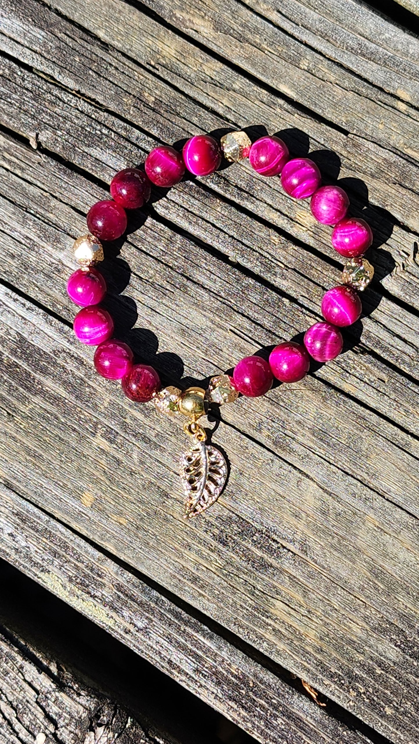 Pink Tiger Eye Bracelet
