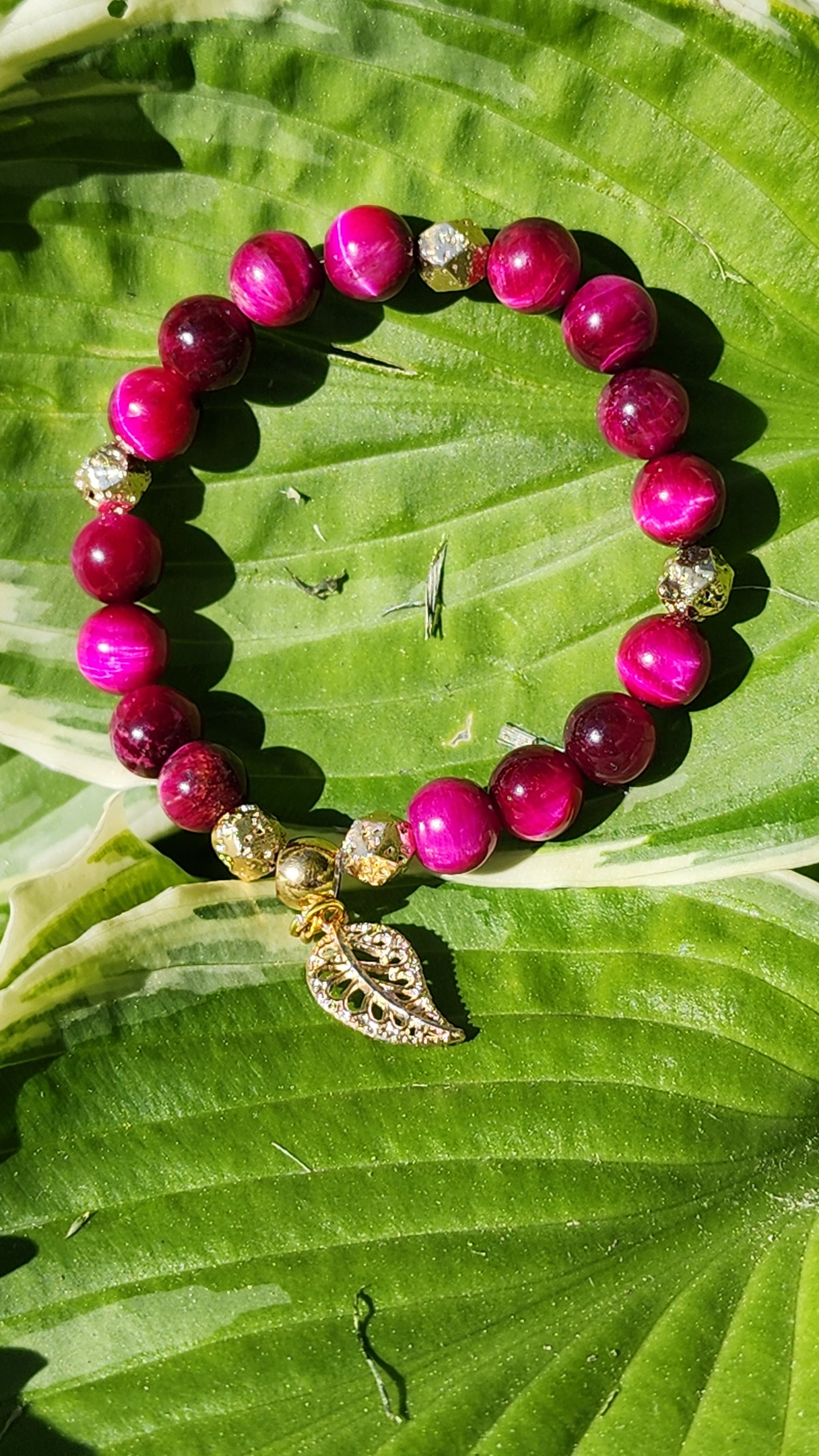 Pink Tiger Eye Bracelet