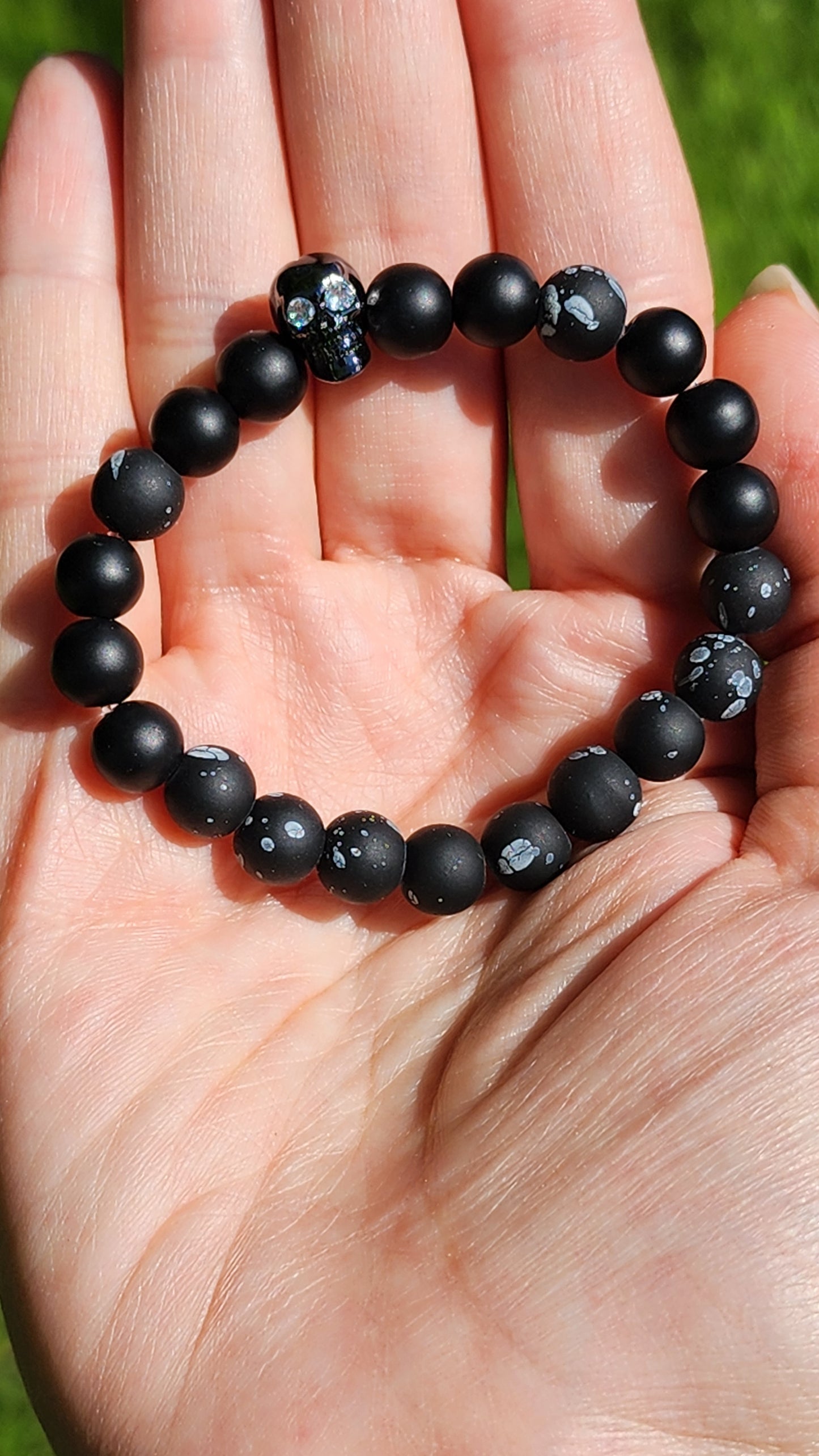 Bracelet Black Skull noir