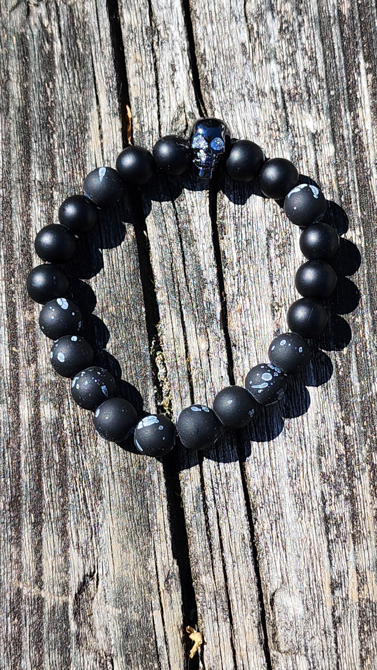 Bracelet Black Skull noir