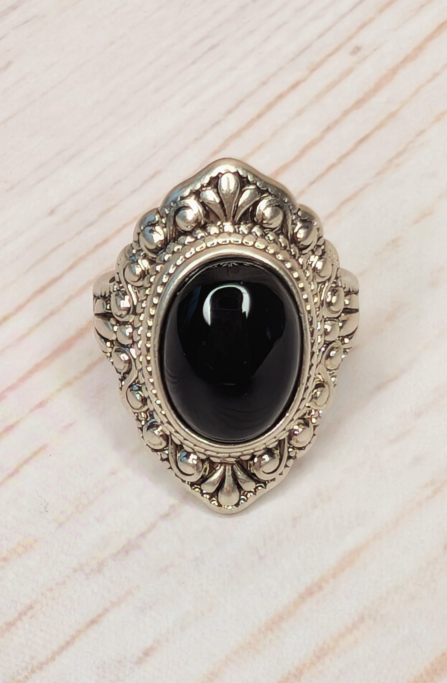 Bague Agate noire