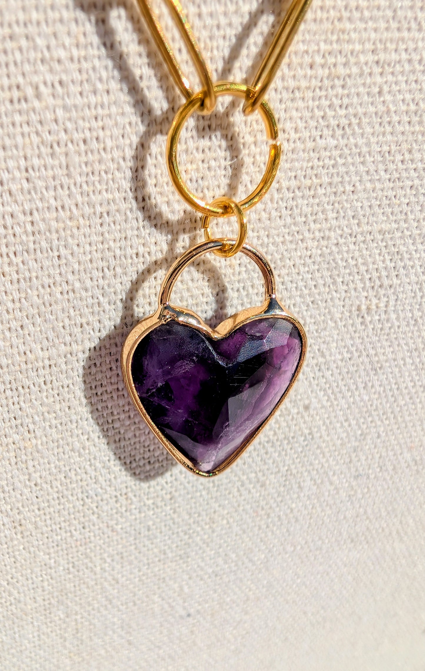 Chaîne Coeur d'Améthyste