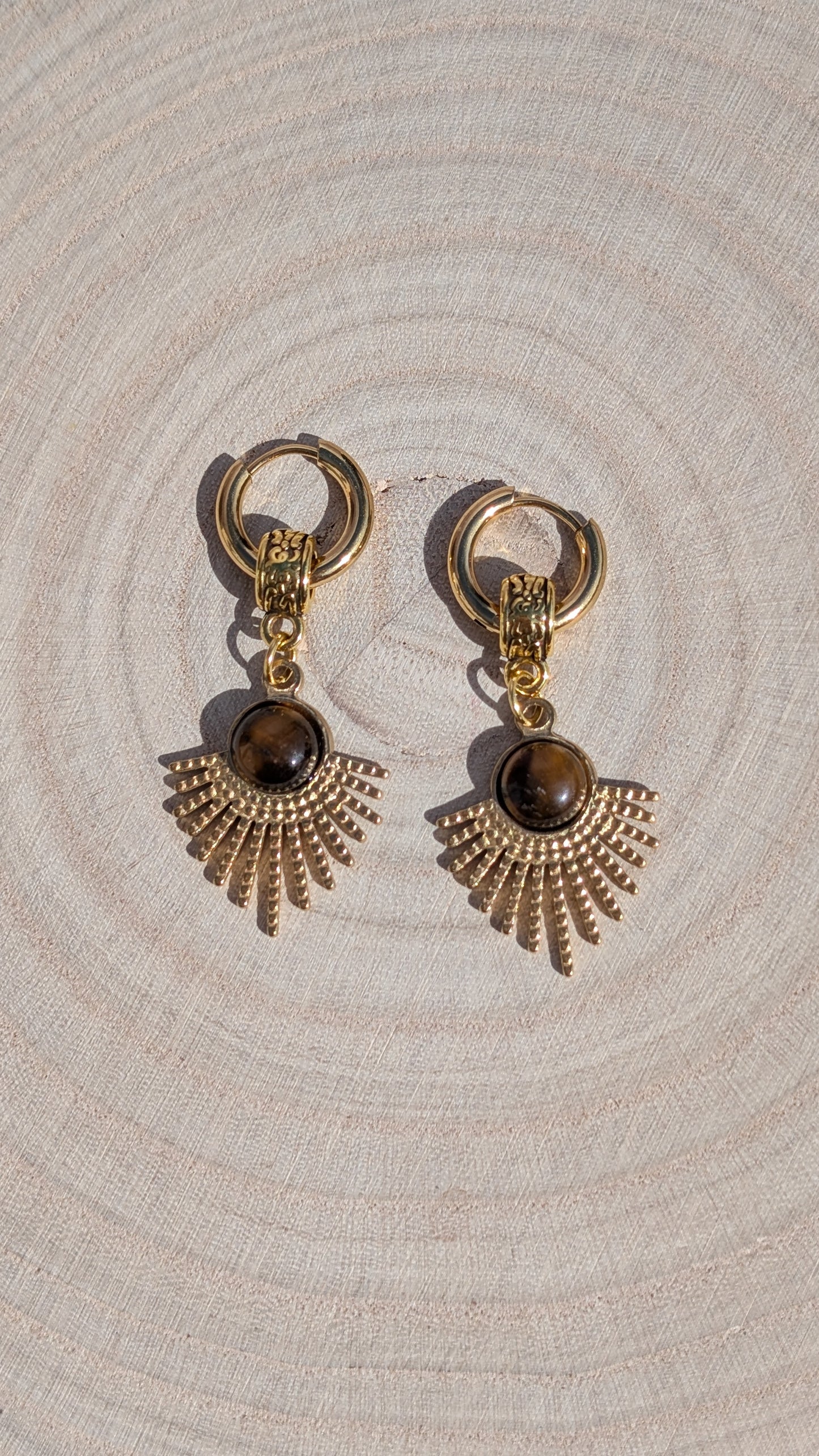Boucles d'oreilles Éclat Fauve