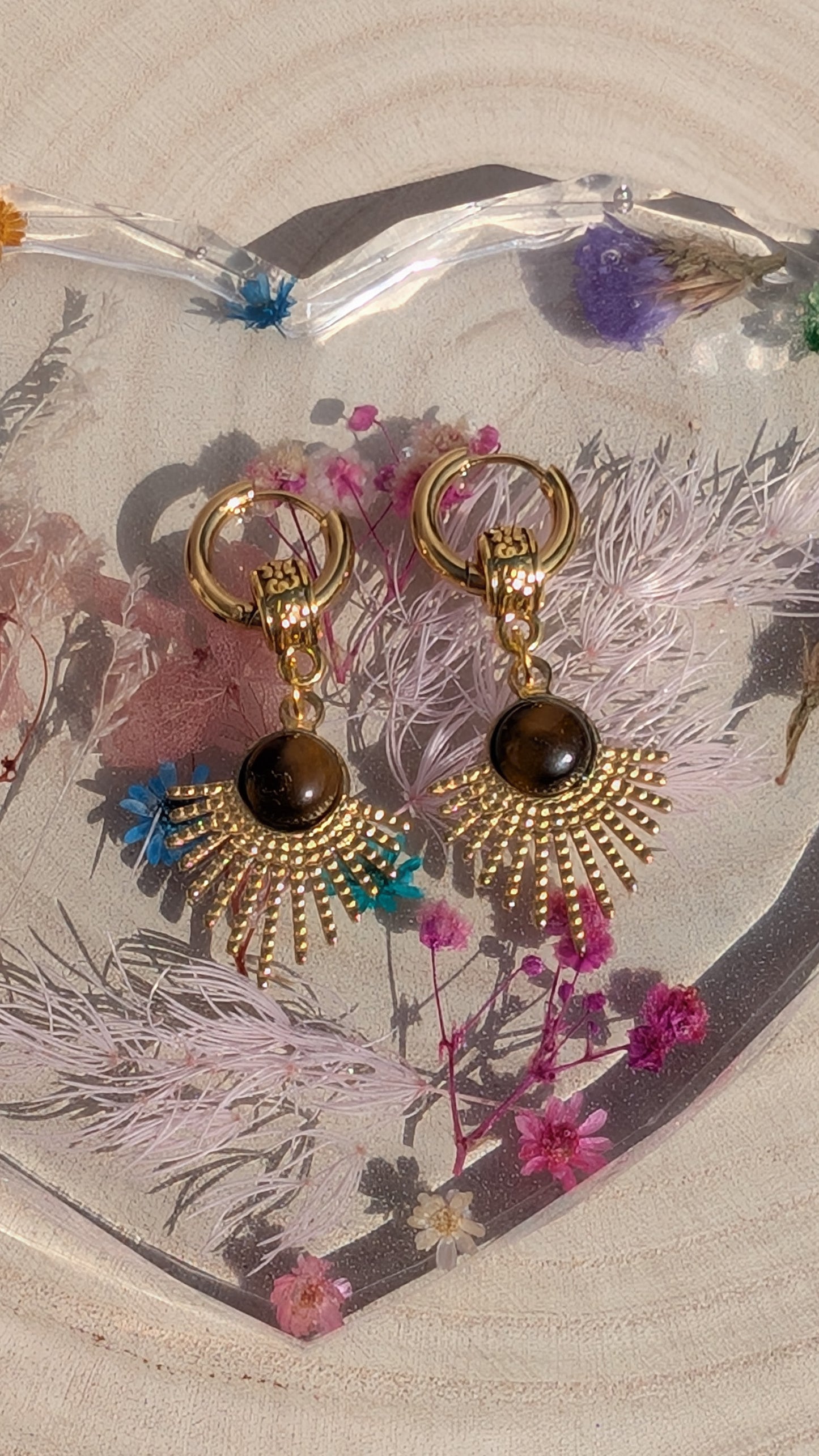 Boucles d'oreilles Éclat Fauve