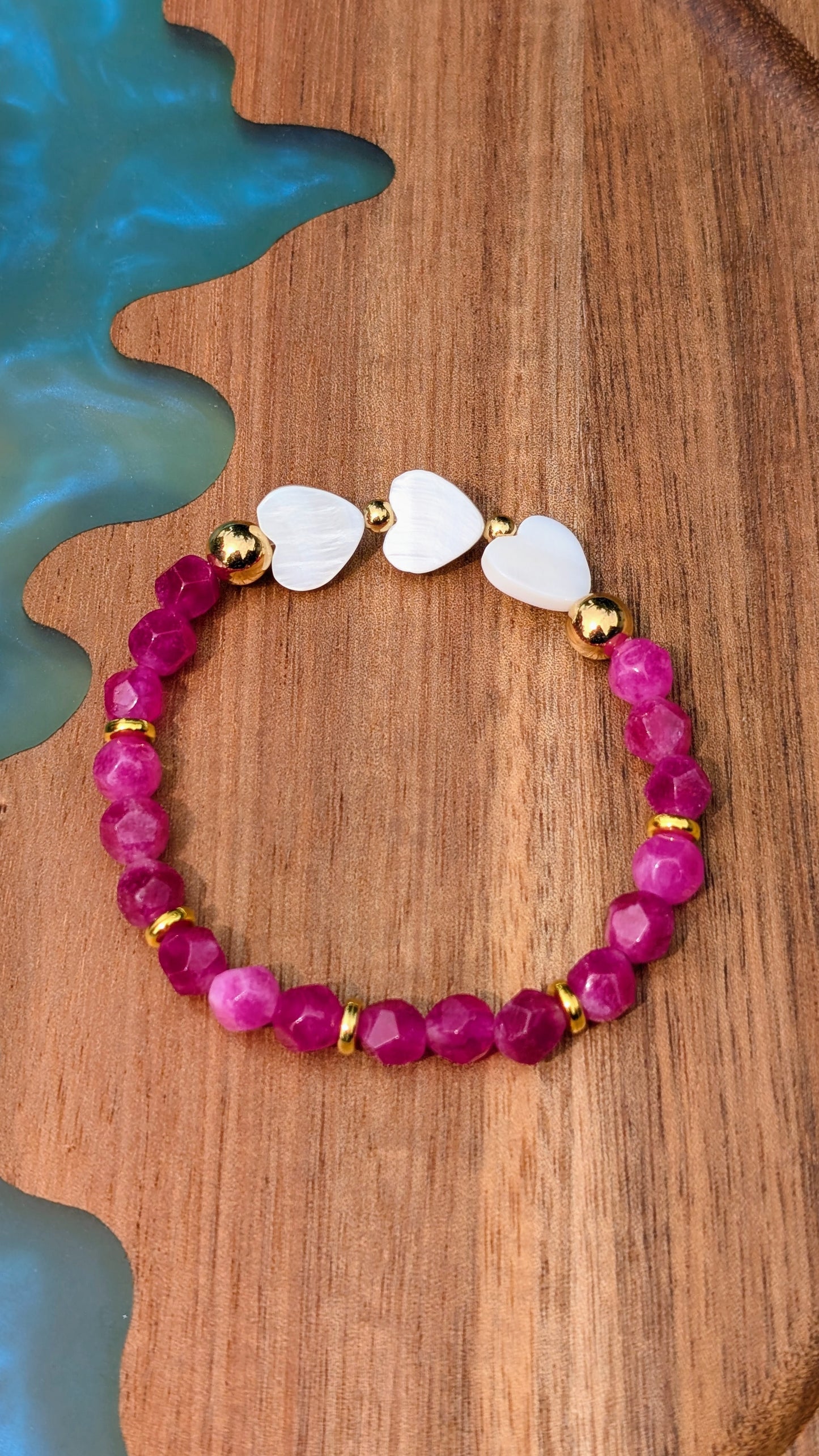 Bracelet Coeurs de Nacre