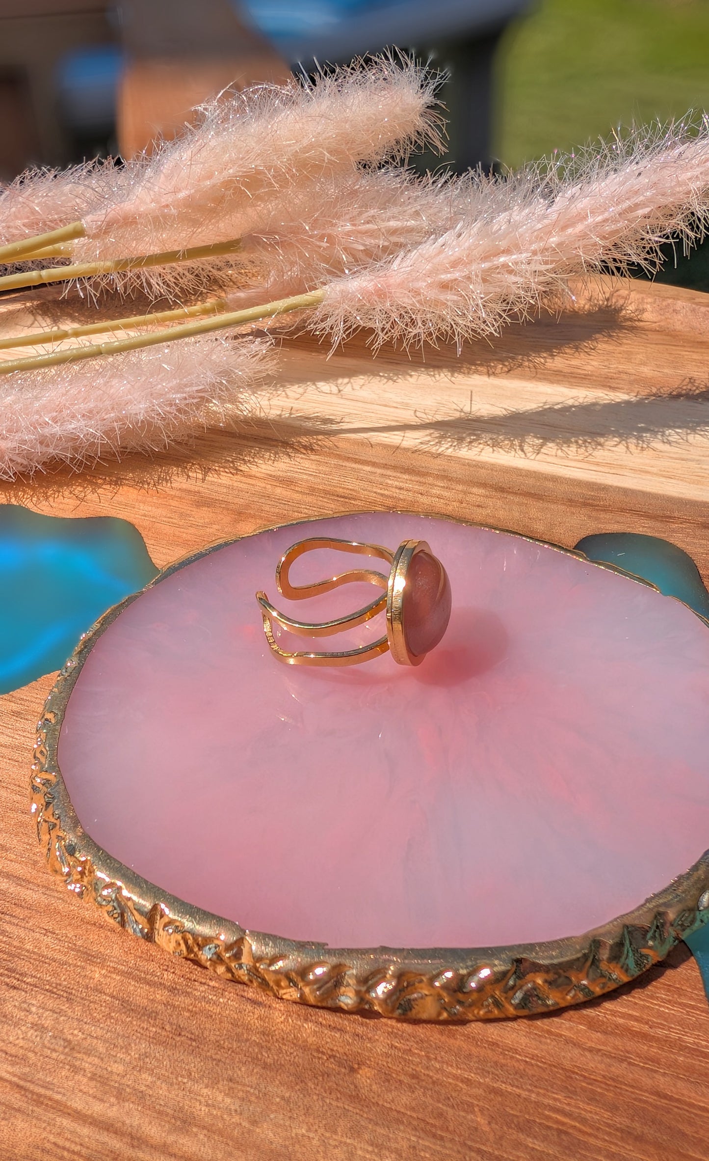 Bague Quartz Pastèque