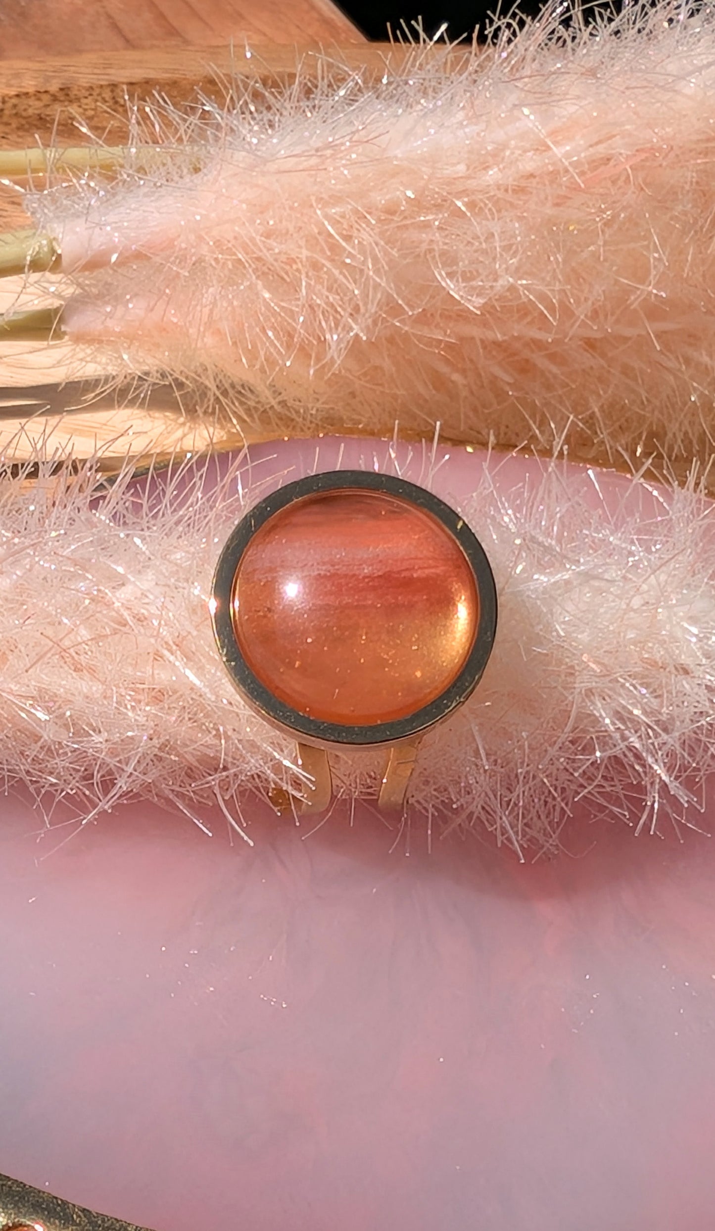Bague Quartz Pastèque