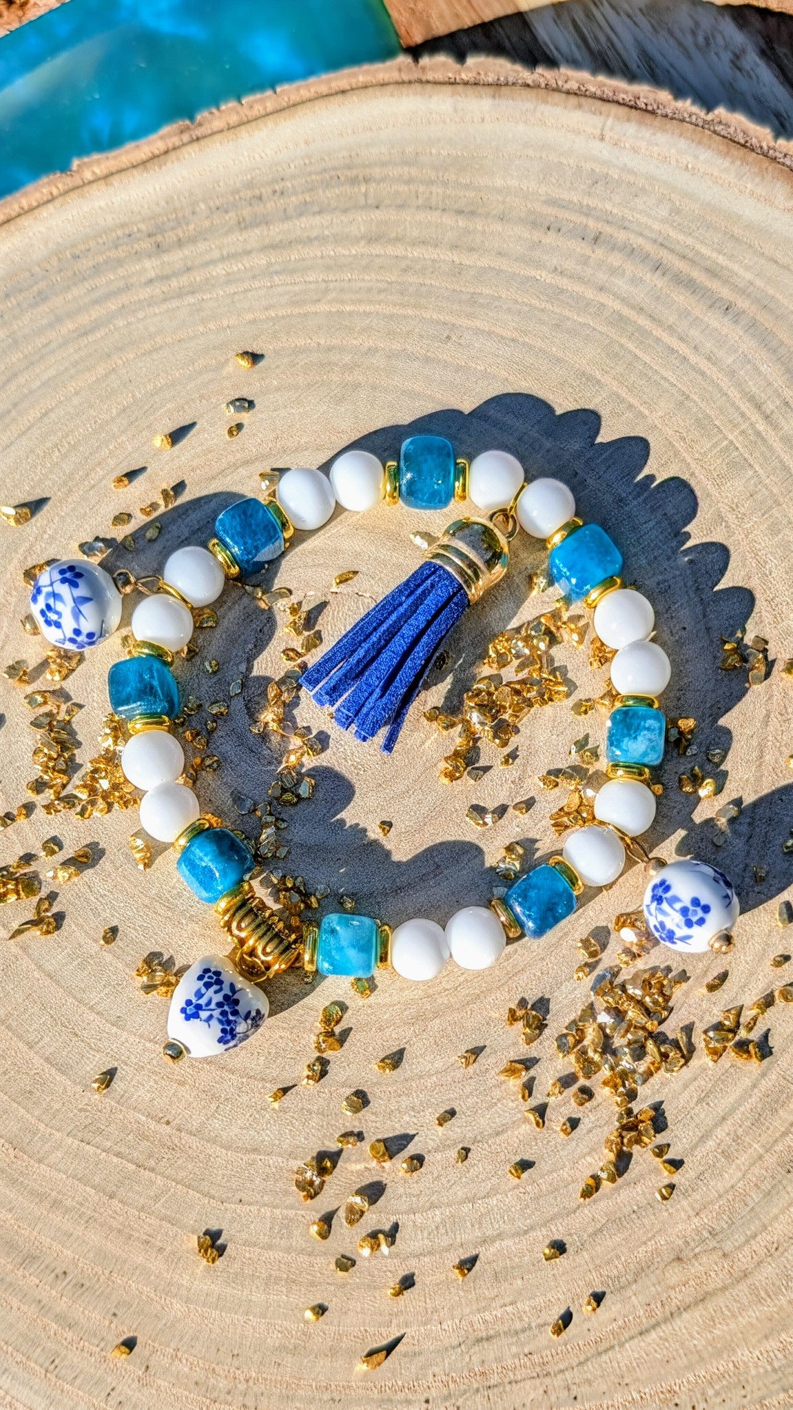 Bracelet Breloques de Porcelaine