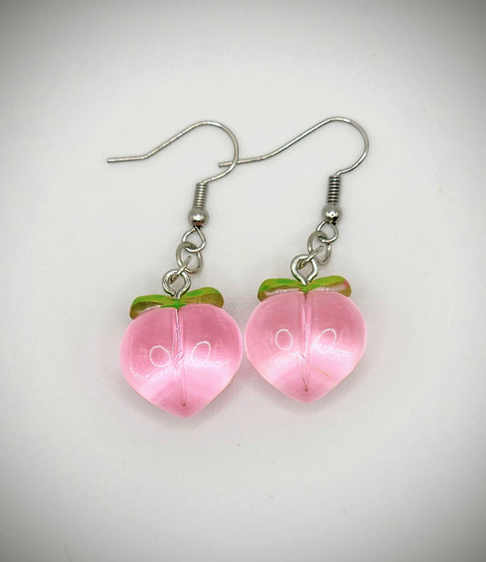 Peach earrings