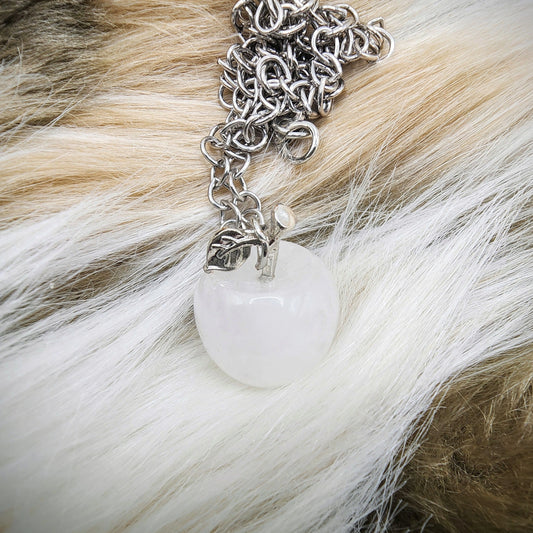 Chaîne pendentif quartz