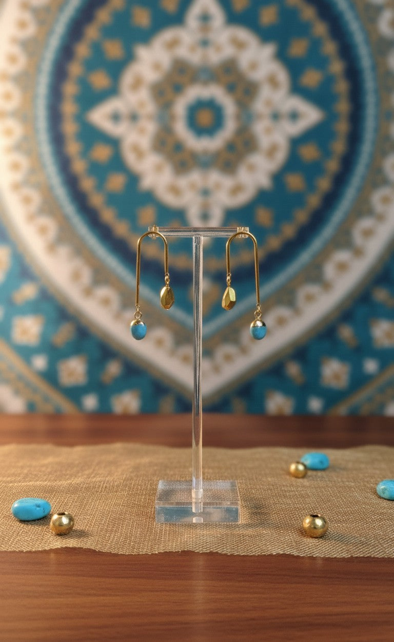 Boucles d'oreilles Jade Or