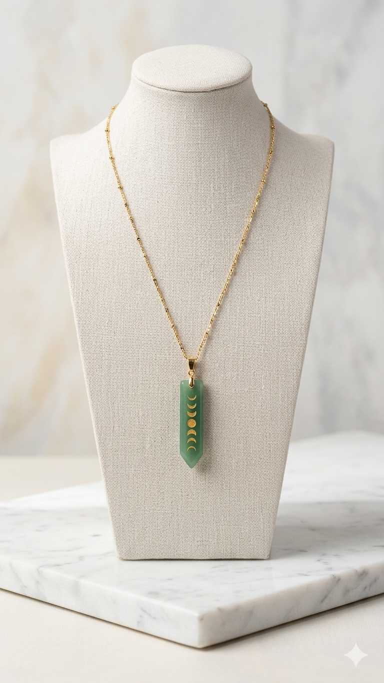 Chaîne Aventurine Lunaire