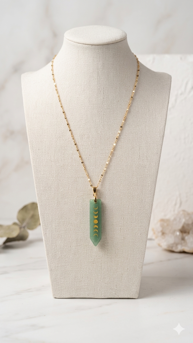 Chaîne Aventurine Lunaire