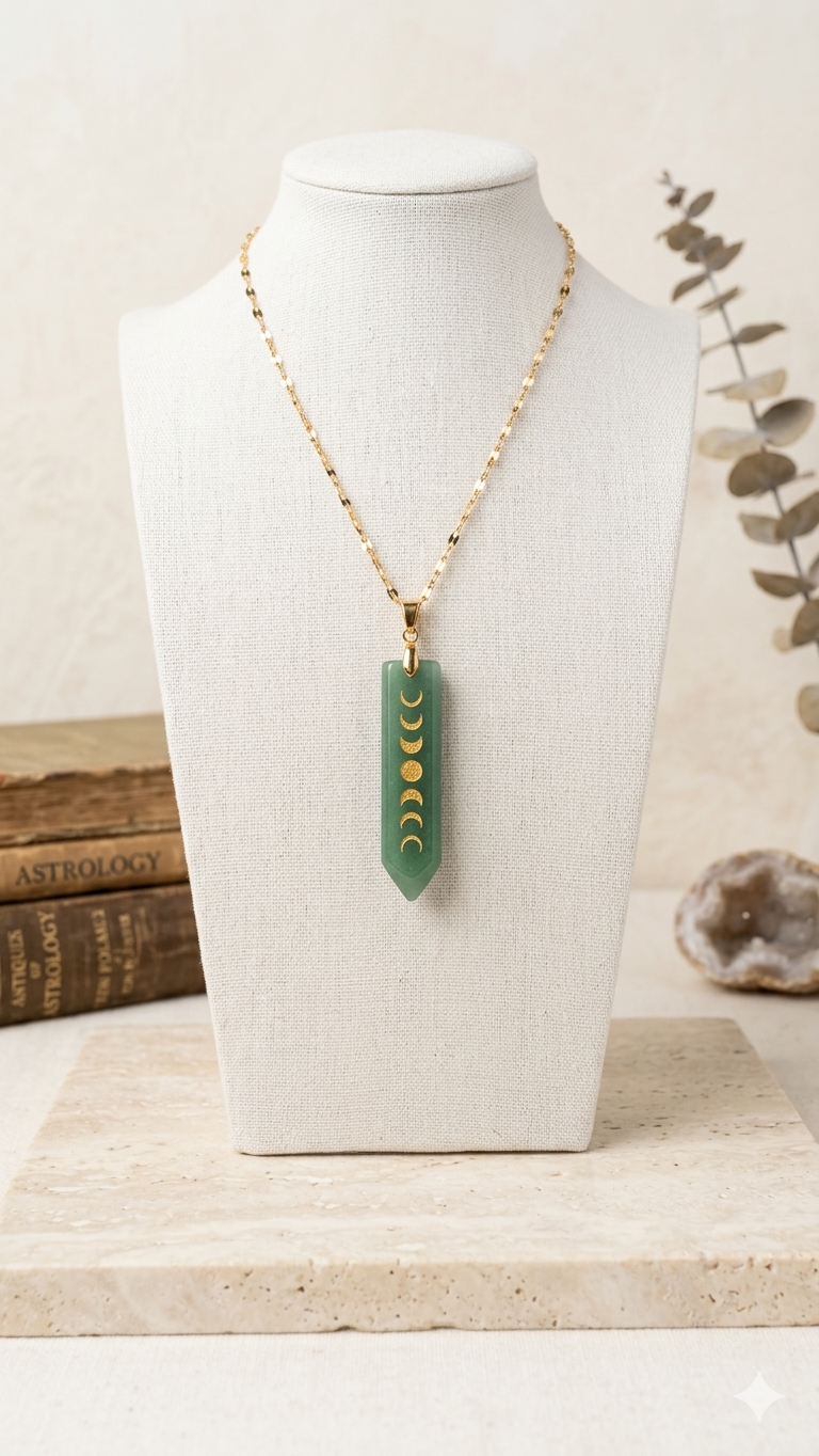 Chaîne Aventurine Lunaire