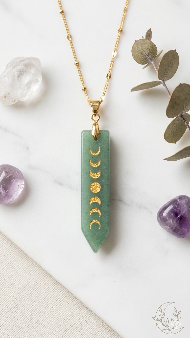 Chaîne Aventurine Lunaire