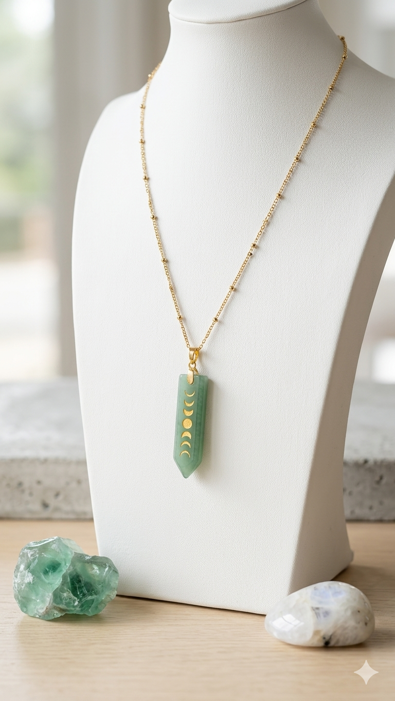 Chaîne Aventurine Lunaire