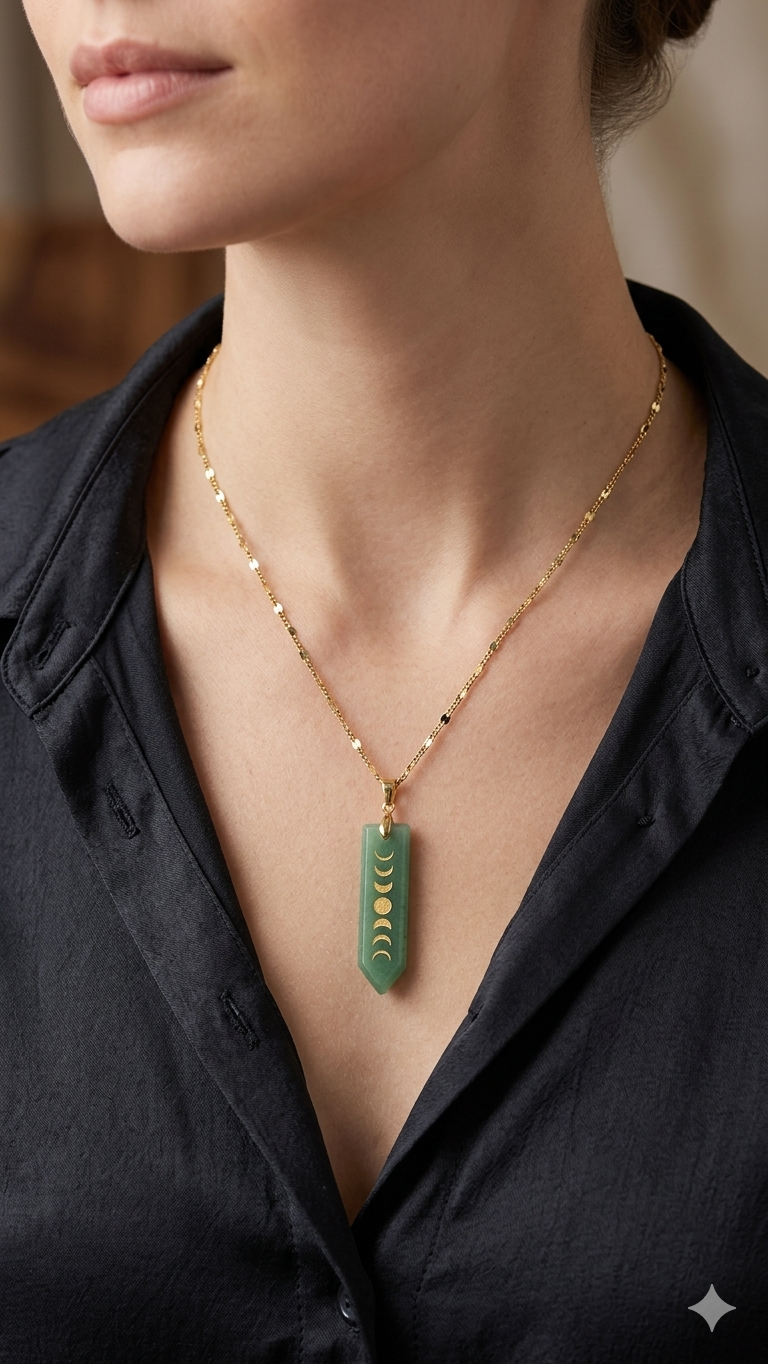 Chaîne Aventurine Lunaire