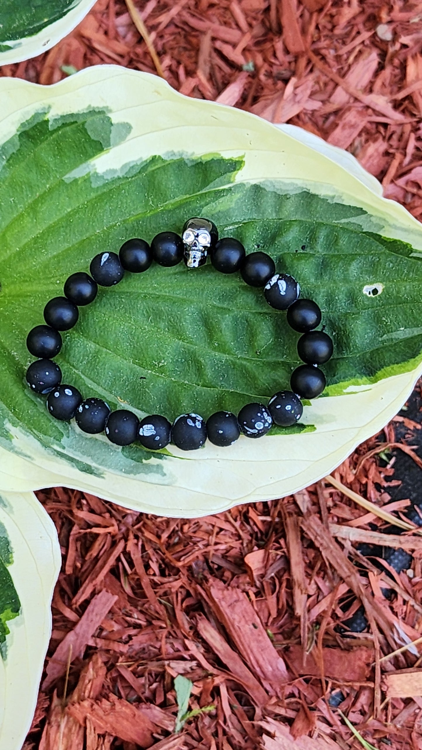 Bracelet Black Skull noir