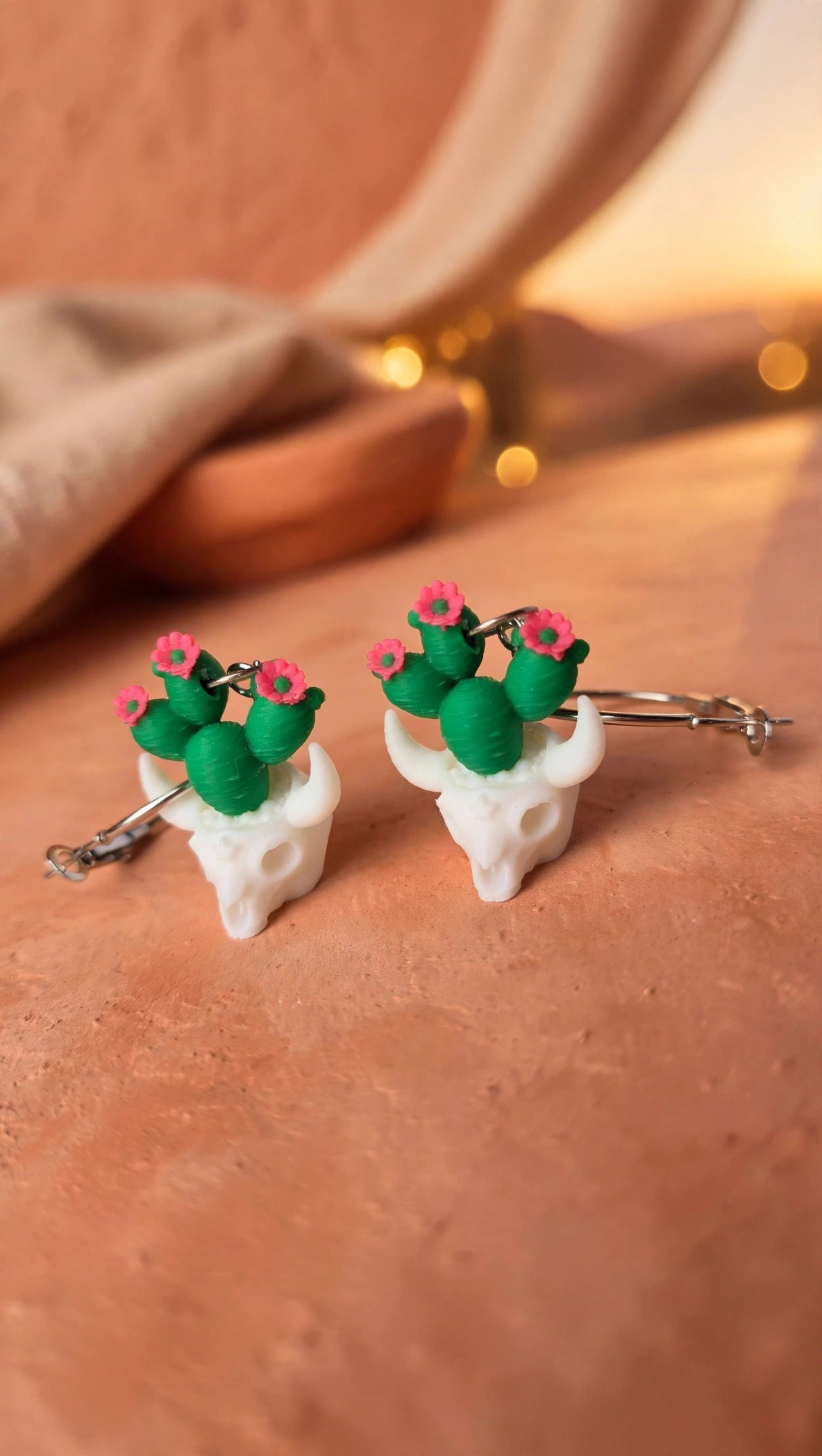 Boucles d'oreilles Cactus du Désert