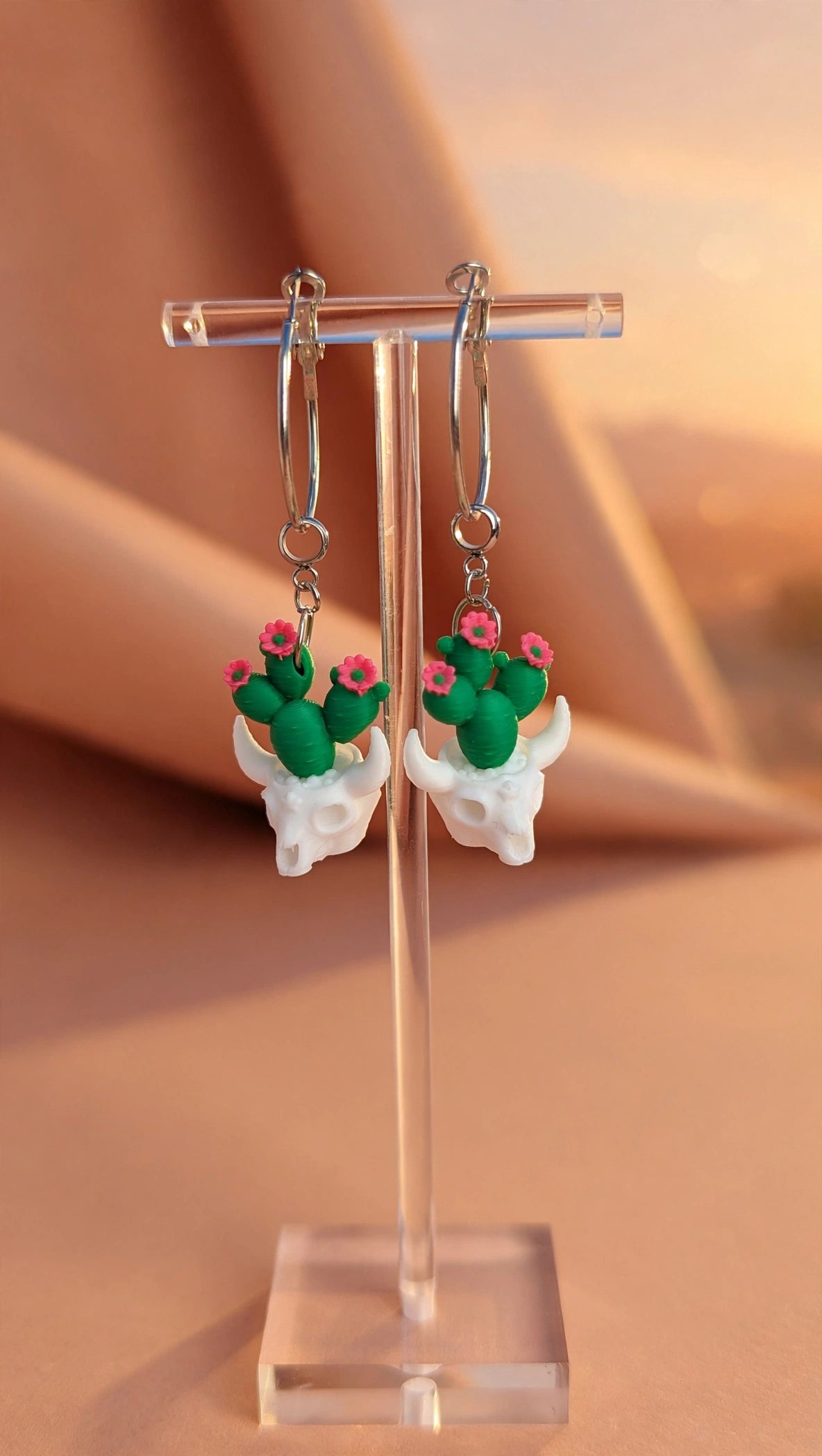 Boucles d'oreilles Cactus du Désert