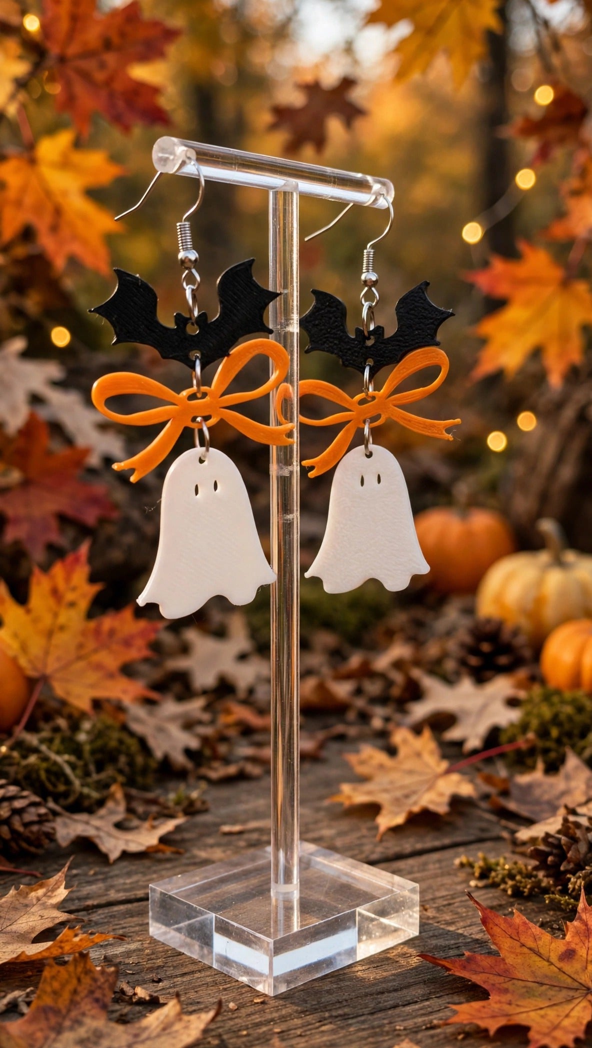 Boucles d'oreilles Petit Fantôme d'Halloween