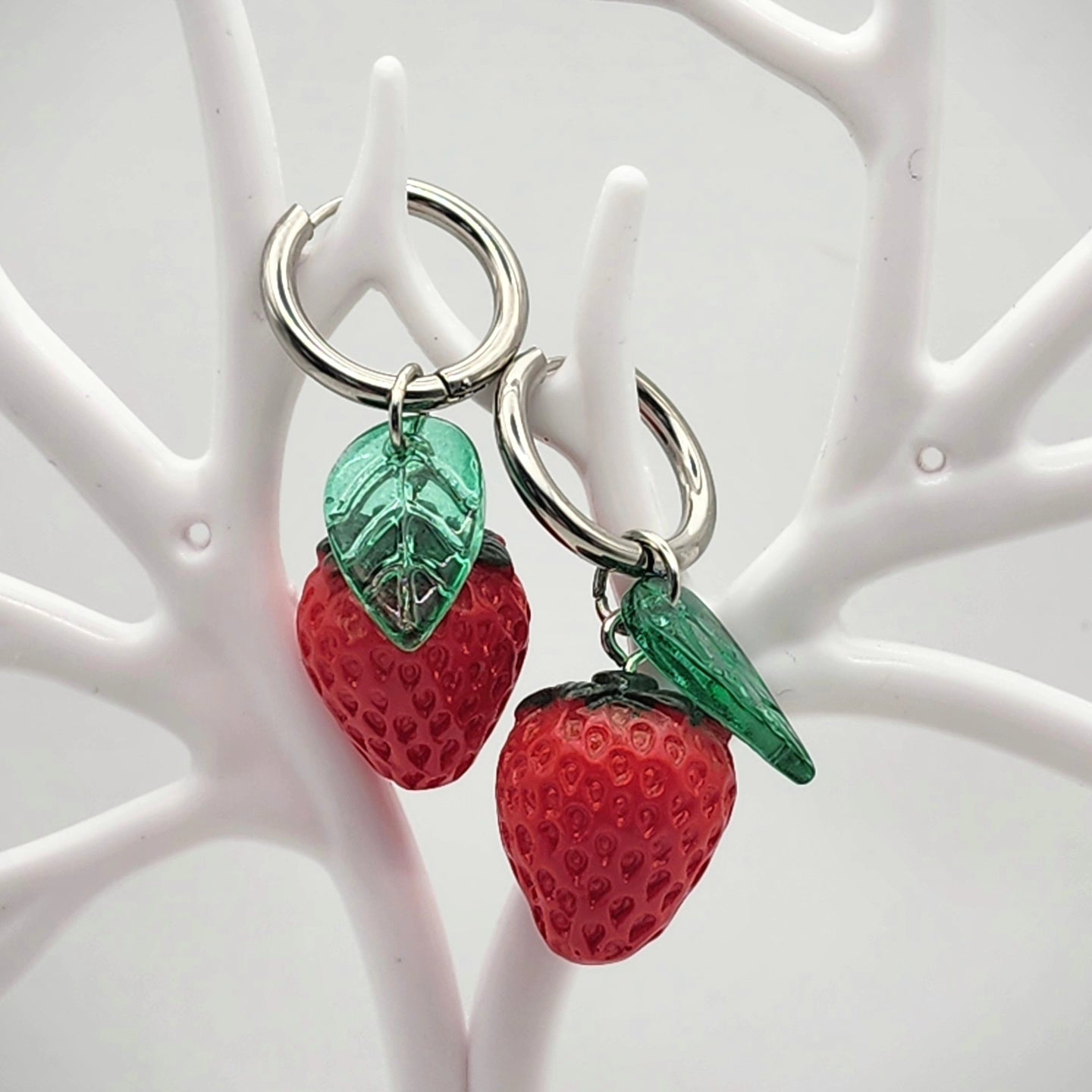 Boucles d'oreilles Fraises d'été