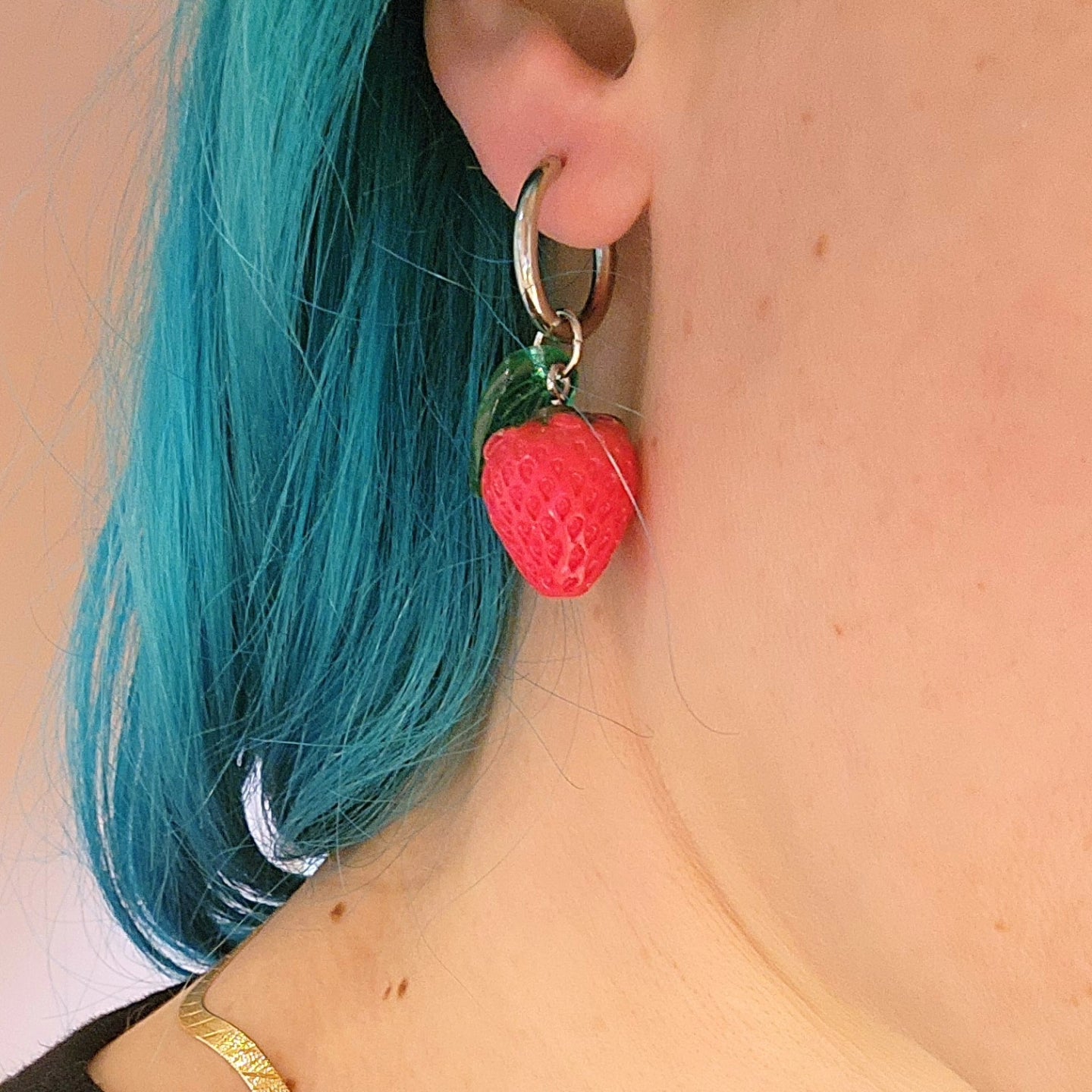 Boucles d'oreilles Fraises d'été