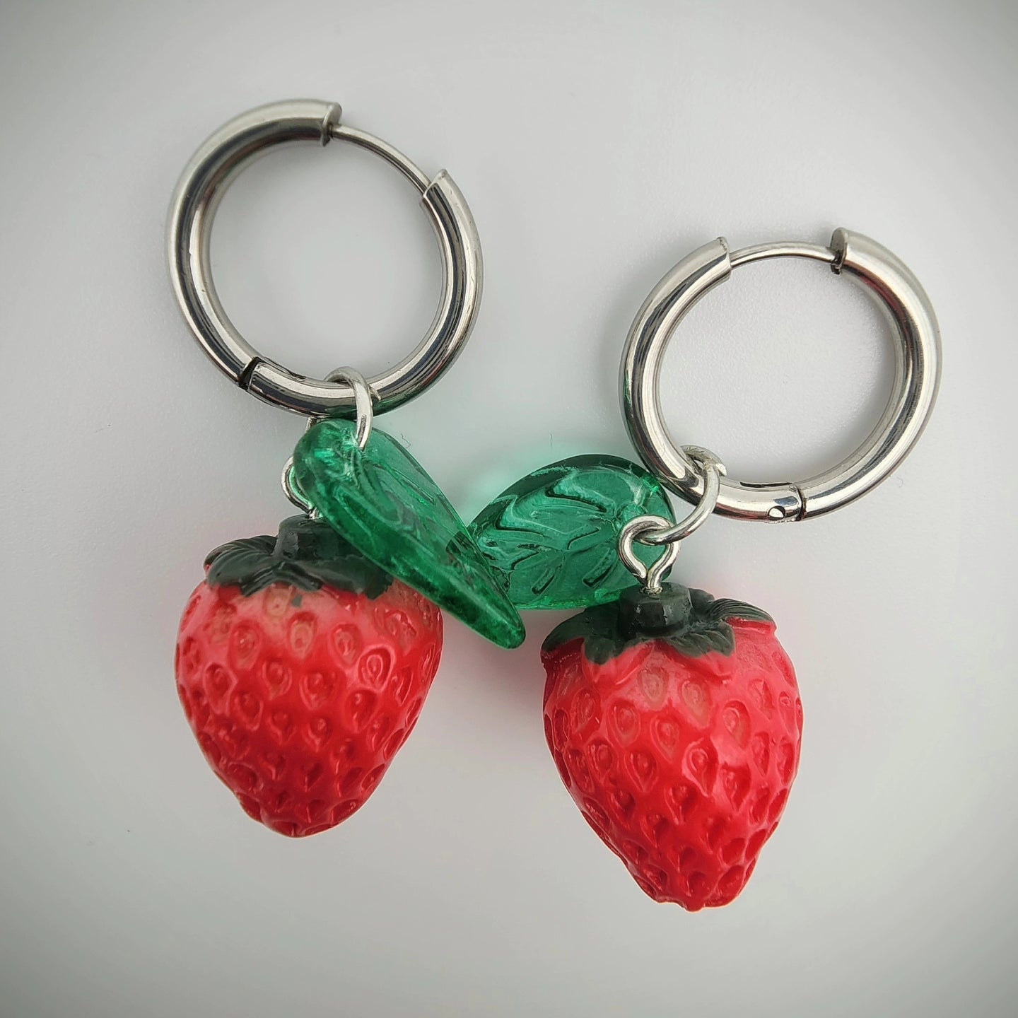 Boucles d'oreilles Fraises d'été