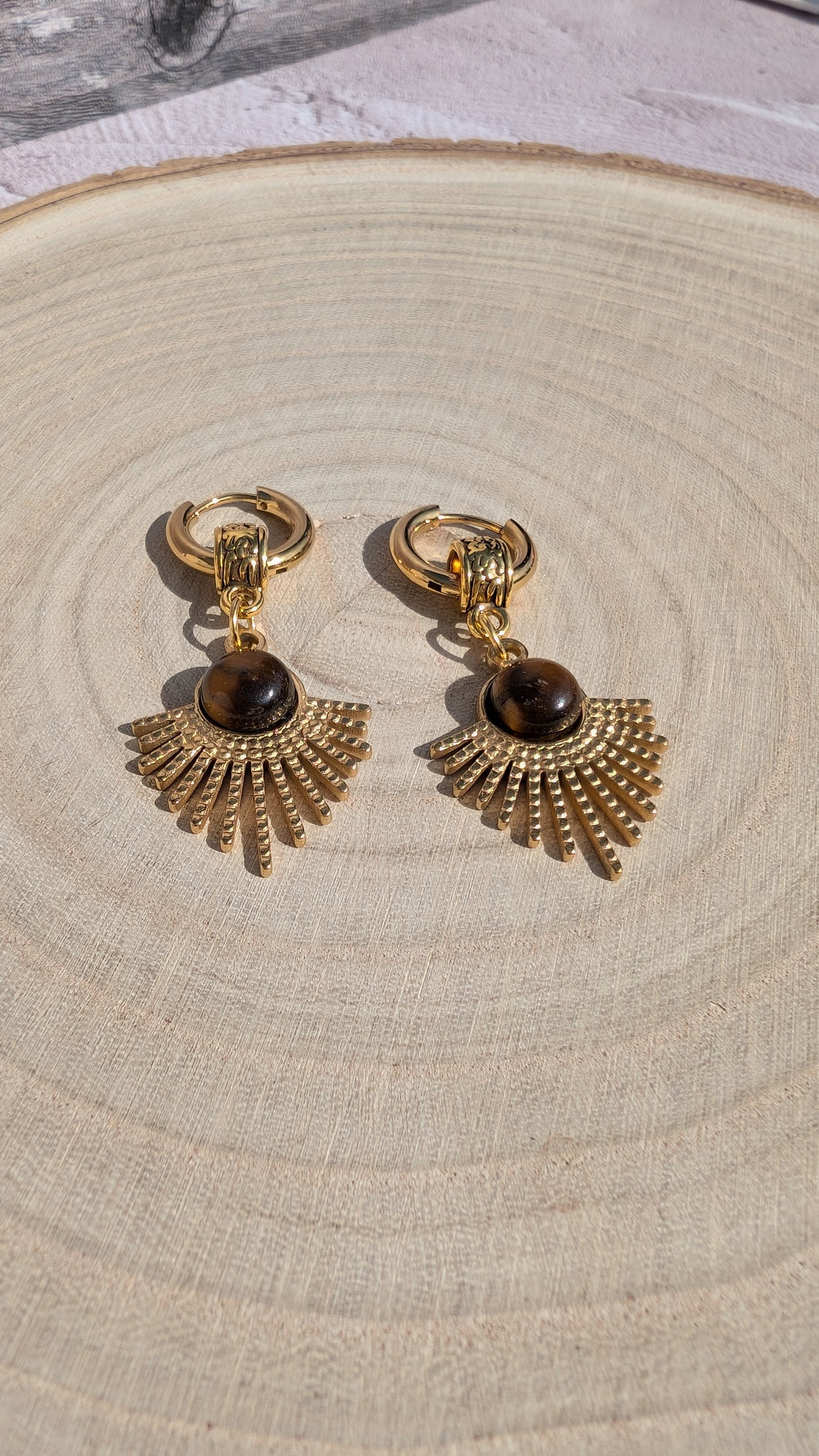 Boucles d'oreilles Éclat Fauve