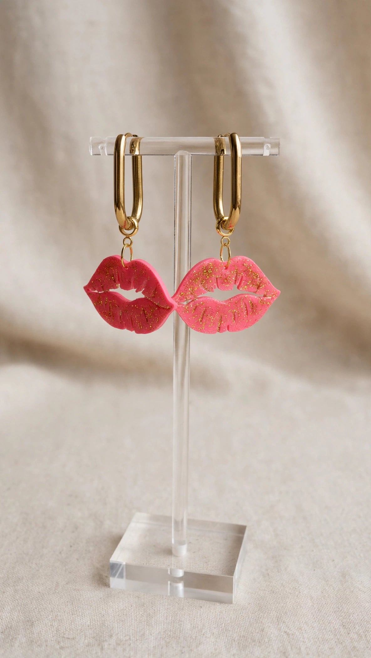 Boucles d'oreilles Bisous Paillettés