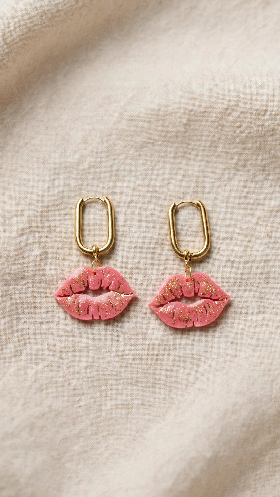 Boucles d'oreilles Bisous Paillettés