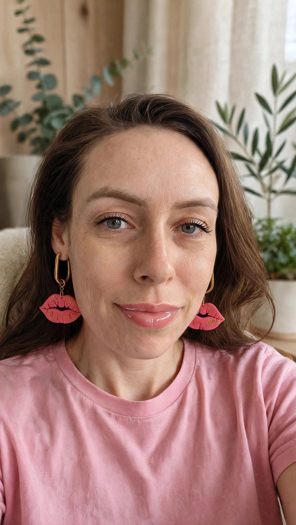 Boucles d'oreilles Bisous Paillettés