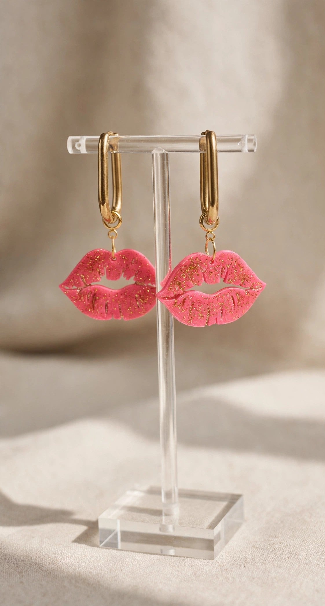 Boucles d'oreilles Bisous Paillettés