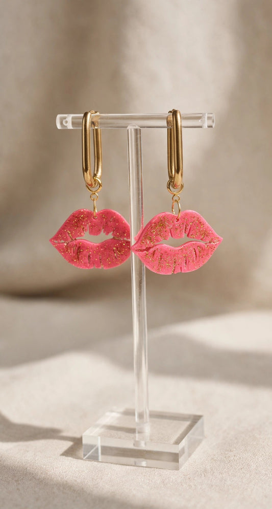 Boucles d'oreilles Bisous Paillettés