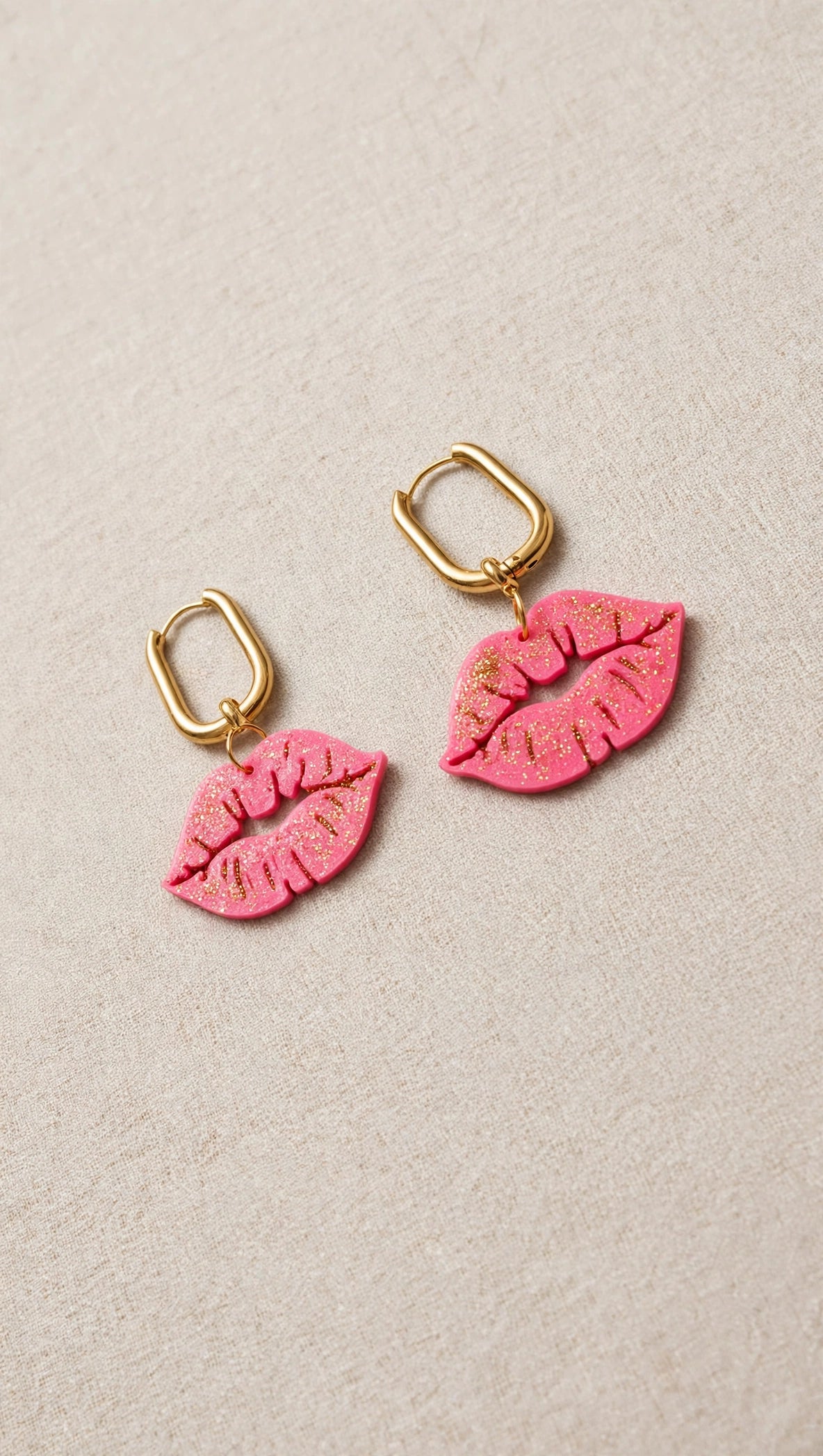 Boucles d'oreilles Bisous Paillettés